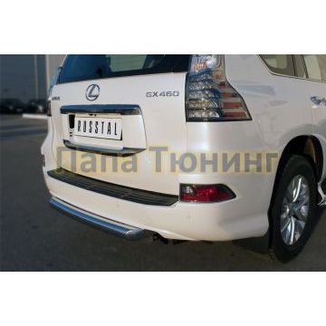 Защита заднего бампера d76 РусСталь для Lexus GX-460 2014-