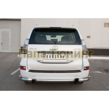 Защита заднего бампера d76 РусСталь для Lexus GX-460 2014-