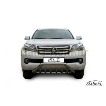 Кенгурин низкий мини с клыками 76 мм Slitkoff для Lexus GX-460 2010-2013