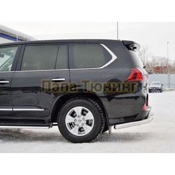 Защита задняя уголки d76 РусСталь для Lexus LX-570/450d 2015-