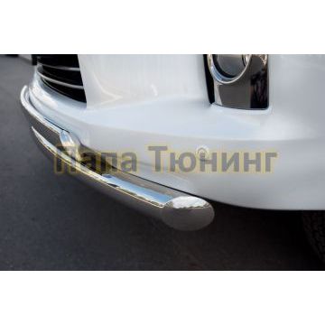 Защита передняя двойная 76-75х42 мм РусСталь для Lexus LX-570 2012-2015