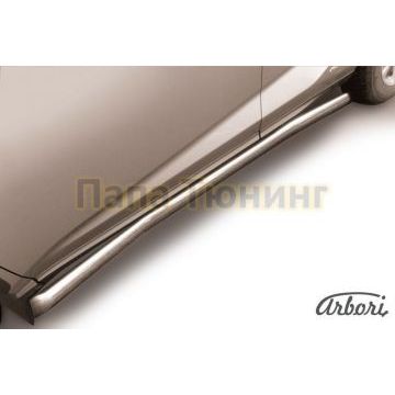 Защита штатных порогов с загибами 57 мм Slitkoff для Lexus NX-300h 2014- Защита штатных порогов с загибами 57 мм Slitkoff для Lexus NX-300h 2014-