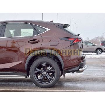 Защита заднего бампера d57 РусСталь для Lexus NX-200 2014-2017