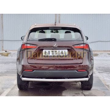 Защита заднего бампера d57 РусСталь для Lexus NX-200 2014-2017
