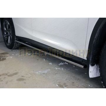 Пороги овальные с проступью 75х42 мм ТСС для Lexus RX200t/RX300/RX350/RX450h F-Sport 2015- Пороги овальные с проступью 75х42 мм ТСС для Lexus RX200t/RX300/RX350/RX450h F-Sport 2015-