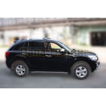 Пороги труба 60 мм ALFeco для Lifan X-60 2011-2016