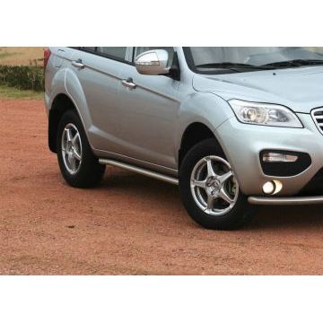 Защита штатных порогов 57 мм Rival для Lifan X-60 2011-2016