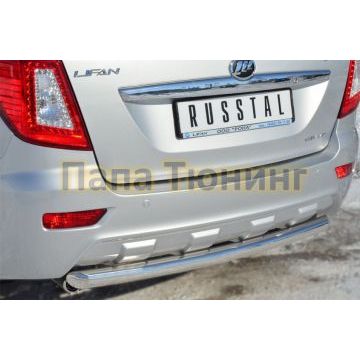 Защита заднего бампера d57 РусСталь для Lifan X-60 2011-2016