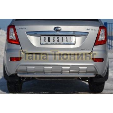 Защита заднего бампера d57 РусСталь для Lifan X-60 2011-2016