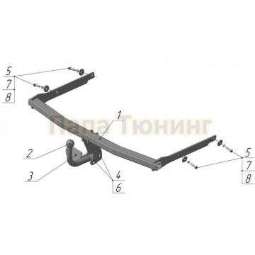 Фаркоп Avtos для Ford Focus C-max 2004-2010