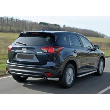 Защита задняя уголки 57 мм Rival для Mazda CX-5 2011-2017