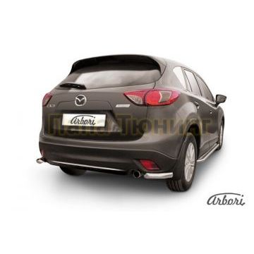 Защита задняя уголки 57 мм Slitkoff для Mazda CX-5 2011- Защита задняя уголки 57 мм Slitkoff для Mazda CX-5 2011-