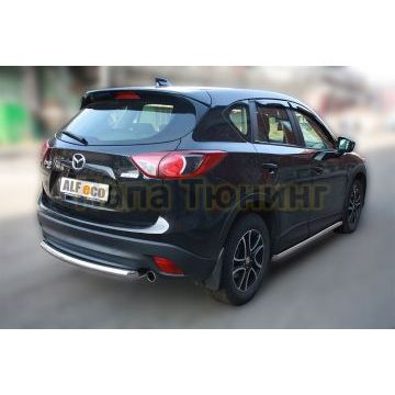 Защита заднего бампера 60 мм ALFeco для Mazda CX-5 2011-2015