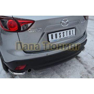 Защита задняя уголки d42 РусСталь для Mazda CX-5 2011-2015