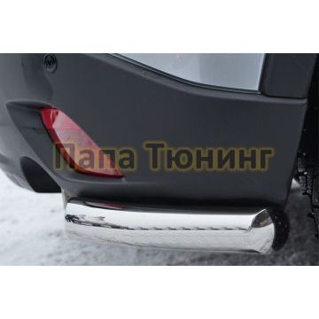 Защита задняя уголки d57 РусСталь для Mazda CX-5 2011-2015