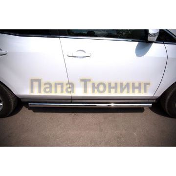Пороги труба d57 вариант 1 РусСталь для Mazda CX-7 2010-2013