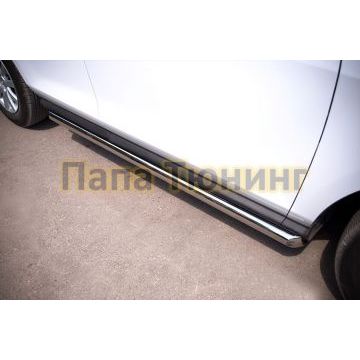 Пороги труба d57 вариант 1 РусСталь для Mazda CX-7 2010-2013