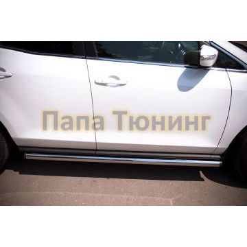 Пороги труба d57 вариант 2 РусСталь для Mazda CX-7 2010-2013