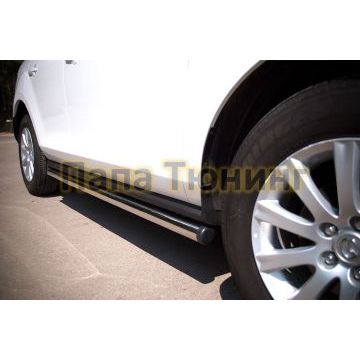 Пороги труба d57 вариант 2 РусСталь для Mazda CX-7 2010-2013