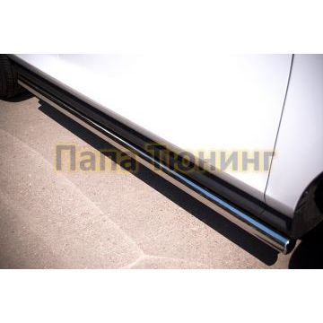 Пороги труба d57 вариант 3 РусСталь для Mazda CX-7 2010-2013