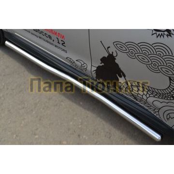 Пороги труба d57 вариант 3 РусСталь для Mitsubishi ASX 2013-2016
