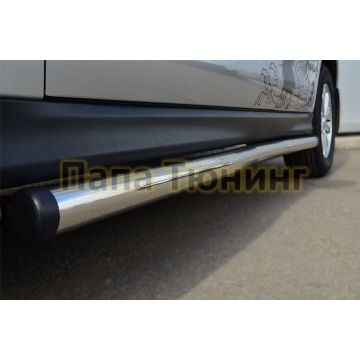 Пороги труба d57 вариант 2 РусСталь для Mitsubishi ASX 2013-2016