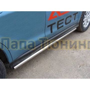 Пороги труба 60 мм ТСС для Mitsubishi ASX 2013-2016