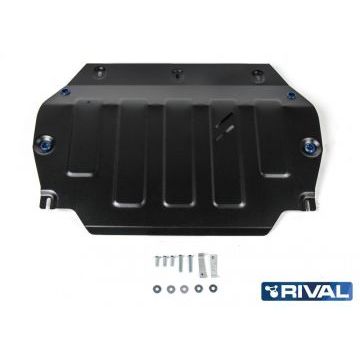Защита картера и КПП Rival для 1,5 АКПП сталь 2 мм на передний привод для JAC S3 2014-