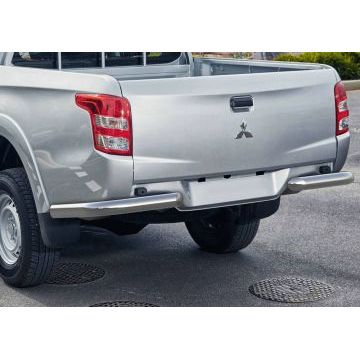 Защита задняя уголки 76 мм Rival для Mitsubishi L200 2015-2019