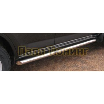 Пороги труба d76 вариант 1 РусСталь для Mitsubishi L200 2010-2013 Пороги труба d76 вариант 1 РусСталь для Mitsubishi L200 2010-2013