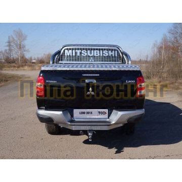 Защита кузова и заднего стекла для крышки 75х42 мм ТСС для Mitsubishi L200 2015-2019 Защита кузова и заднего стекла для крышки 75х42 мм ТСС для Mitsubishi L200 2015-2019