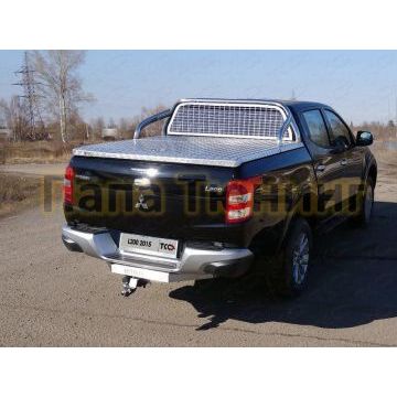 Защита кузова и заднего стекла для крышки без надписи 75х42 мм ТСС для Mitsubishi L200 2015-2019 Защита кузова и заднего стекла для крышки без надписи 75х42 мм ТСС для Mitsubishi L200 2015-2019