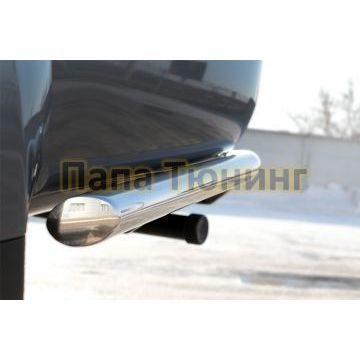 Защита задняя уголки d57 РусСталь для Mitsubishi L200 2014-2015