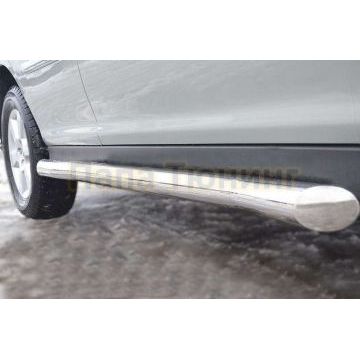 Пороги труба d76 вариант 1 РусСталь для Mitsubishi L200 2006-2009