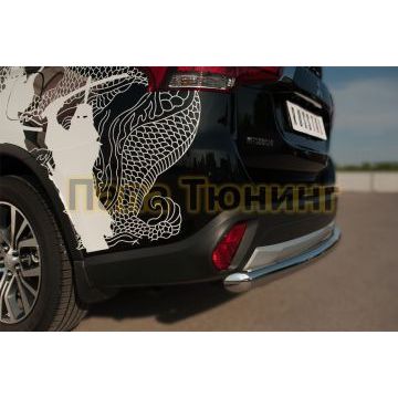 Защита заднего бампера d57 РусСталь для Mitsubishi Outlander 2015-2018