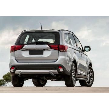 Защита заднего бампера скоба 42 мм Rival для Mitsubishi Outlander 2015-2018