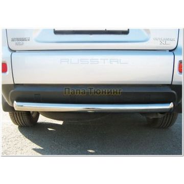 Защита заднего бампера d76 РусСталь для Mitsubishi Outlander 2010-2012