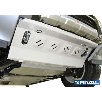 Защита радиатора алюминий 4 мм Rival для Mitsubishi Pajero IV, V - 3.0; 3.2d(188л.с., 200л.с.); 3.8 2006-2011/Mitsubishi Pajero IV, V - 3.0; 3.2d(188л.с., 200л.с.); 3.8 2011-2014/Mitsubishi Pajero IV, V - 3.0; 3.2d(188л.с., 200л.с.); 3.8 2014-/Mitsubishi Pajero III, V - все 1999-2006