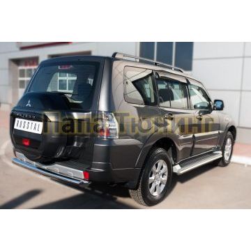 Защита заднего бампера d76 РусСталь для Mitsubishi Pajero IV 2014-