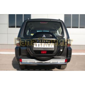 Защита заднего бампера d76 РусСталь для Mitsubishi Pajero IV 2014-
