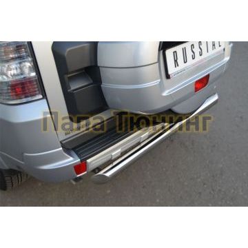 Защита заднего бампера d76 РусСталь для Mitsubishi Pajero IV 2011-2014