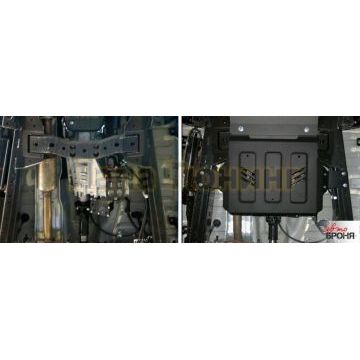 Защита РК Автоброня для 3,0i сталь 2 мм для Mitsubishi Pajero Sport 2016-