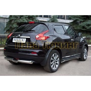 Защита штатных порогов d42 РусСталь для Nissan Juke 2010-2014