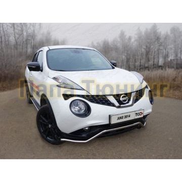 Защита передняя Кенгурятник 42 мм ТСС для Nissan Juke 2014- Защита передняя Кенгурятник 42 мм ТСС для Nissan Juke 2014-