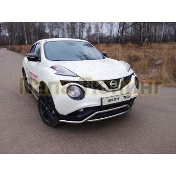 Защита передняя Кенгурятник с вставкой 42 мм ТСС для Nissan Juke 2014- Защита передняя Кенгурятник с вставкой 42 мм ТСС для Nissan Juke 2014-