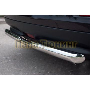 Защита заднего бампера двойная d57-d42 РусСталь для Nissan Juke 2010-