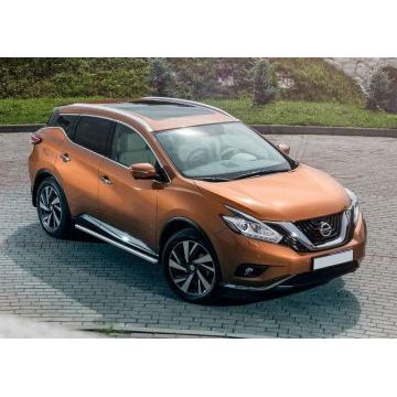 Защита штатных порогов 57 мм Rival для Nissan Murano 2016-