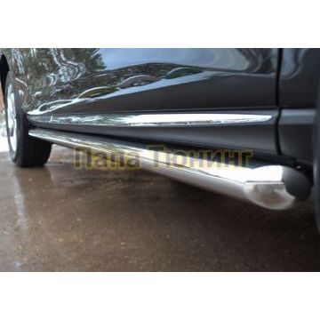 Пороги труба d57 вариант 1 РусСталь для Nissan Murano 2010-2016 Пороги труба d57 вариант 1 РусСталь для Nissan Murano 2010-2016