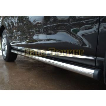 Пороги труба d57 вариант 2 РусСталь для Nissan Murano 2010-2016 Пороги труба d57 вариант 2 РусСталь для Nissan Murano 2010-2016