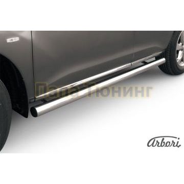 Защита штатных порогов труба 76 мм Slitkoff для Nissan Murano 2010-2016 Защита штатных порогов труба 76 мм Slitkoff для Nissan Murano 2010-2016